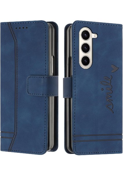 Samsung Galaxy Z Için Telefon Kılıfı Fold 6 El Kayışı Kart Yuvaları Kapak Flip Pu (Yurt Dışından)
