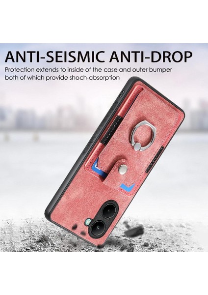 Realme C33 Manyetik Araç Montaj Için Kılıf Crad Yuvası Standı Halka Tutucu (Yurt Dışından)