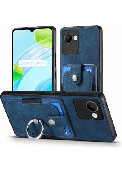 Realme C30 Için Kılıf Halka Tutucu Standı Crad Yuvası Manyetik Araç Montaj (Yurt Dışından)