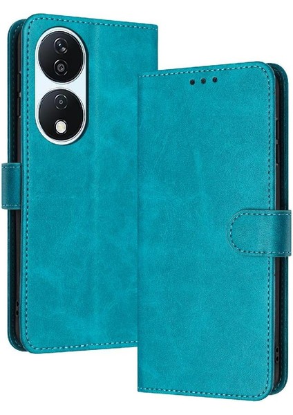 Kart Yuvası ile Onur X7B Için Flip Case Pu Deri Toka ile Saf Renk (Yurt Dışından)