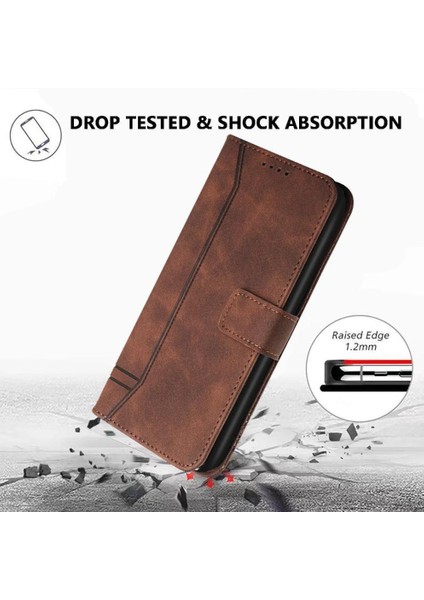 Onur 200 Pro Için Telefon Kılıfı Pu Deri Flip Folio Cüzdan Kart Yuvaları Kapak (Yurt Dışından)