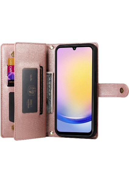 Samsung Galaxy A25 Kickstand Bilek Kayışı Çok Fonksiyonlu Flip Case (Yurt Dışından) indirimleri
