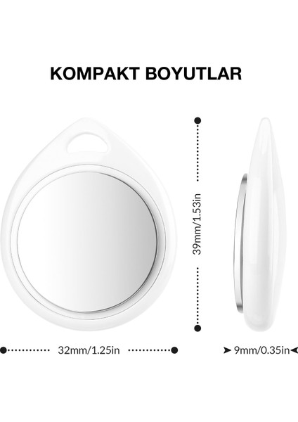 Itag Apple Mfı Sertifikalı Akıllı Takip Cihazı - Araç - Çocuk - Evcil Hayvan - Motosikle