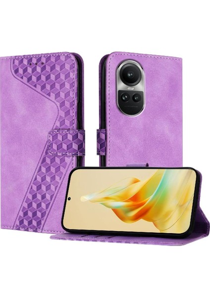 Oppo Phone 10 Pro 5g Için Telefon Kılıfı Cüzdan Kickstand Kart Yuvaları Kapak Çevirin (Yurt Dışından)