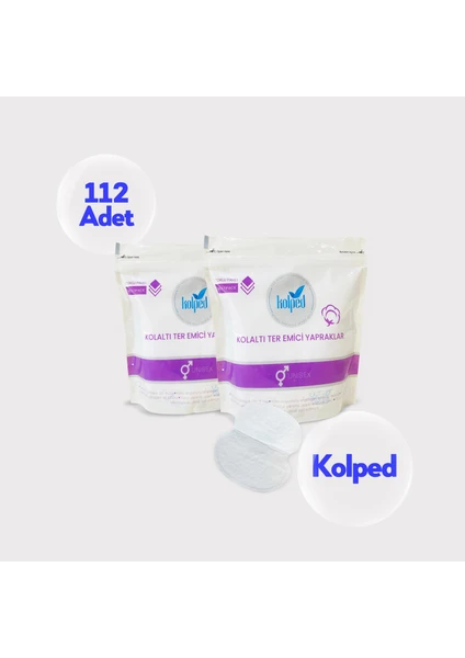 Koltuk Altı Pedi Ter Emici Yapraklar 112 Adet (2 Paket)