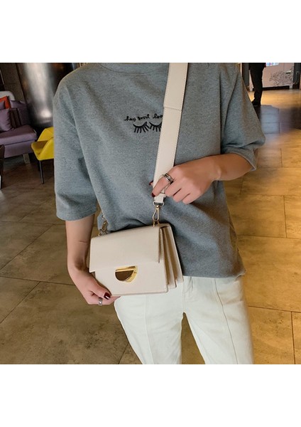 Zincir Kapak Flap Kadın Cep Çanta Parti Çantası Çanta Bayan Debriyaj Omuz Messenger Paketi Kadın Crossbody Çanta Beyaz (Yurt Dışından) fırsatları