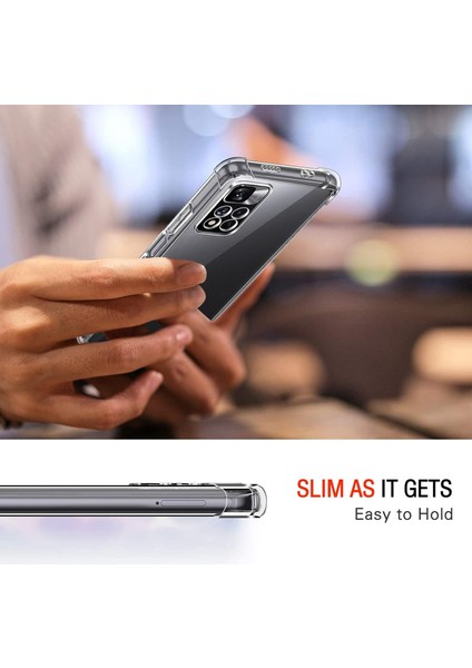 Xiaomi Redmi Note 11 Pro 5g Uyumlu Şeffaf Silikon Kılıf Darbe Önleyici Köşe ve Kamera Korumalı Yüksek Koruma