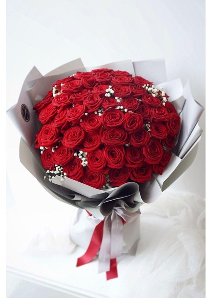 Kırmızı Gül Buketi, Isteme Çiçeği 30 Lu