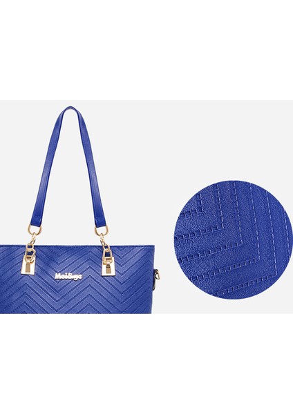 Kabartmalı Altı Adet Set Tek Omuz Çantası Kadın Çanta Için Farklı Boyutta Çanta Moda Omuz Sıyah (Yurt Dışından) modelleri