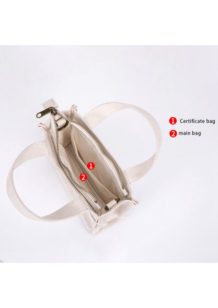 Basit Üst Üste Çıkan Tek Omuz Kanvas Küçük Kare Çanta Beyaz (Yurt Dışından) fiyatları