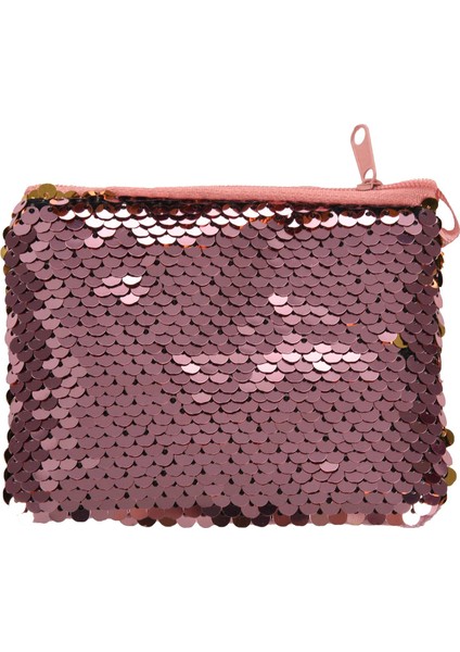 Kızlar Payetler Crossbody Omuz Çantası Küçük Fermuar Çanta Çocuklar Bozuk Para Çantaları Parti Sahne Hediyeler Pembe (Yurt Dışından)