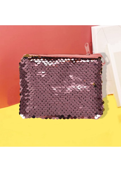 Kızlar Payetler Crossbody Omuz Çantası Küçük Fermuar Çanta Çocuklar Bozuk Para Çantaları Parti Sahne Hediyeler Pembe (Yurt Dışından) fiyatları