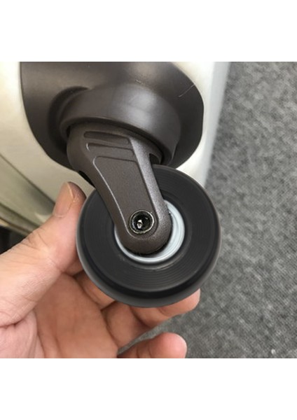 2 Takım 45X19MM Bagaj Bavul / Sıralı Açık Paten Yedek Tekerlekler Siyah (Yurt Dışından) modelleri