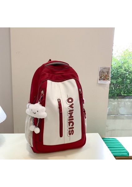 Okul Çantası Büyük Kapasiteli Orta ve Lise Öğrencisi Sırt Çantası Sevimli Kontrast Renk Ilkokul Öğrencisi Sırt Çantası (Yurt Dışından)