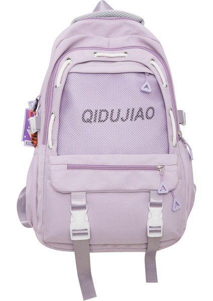 Okul Çantası Erkek Kore Tarzı Moda Basit Rahat Sırt Çantası Büyük Kapasiteli Kadın Moda Ortaokul ve Lise Üniversite Öğrencisi Sırt Çantası (Yurt Dışından)