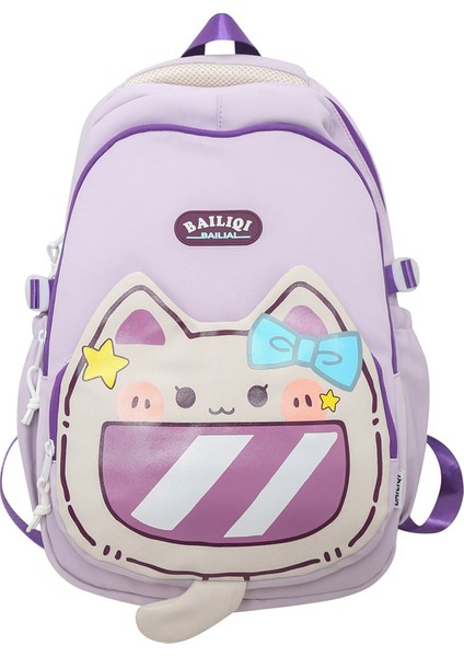 Sevimli, Büyük Kapasiteli Okul Çantası, Çok Bölmeli, Su Geçirmez Seyahat Sırt Çantası (Yurt Dışından)