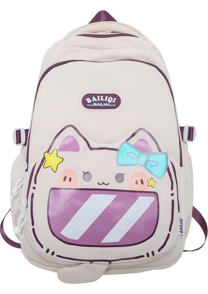 Sevimli, Büyük Kapasiteli Okul Çantası, Çok Bölmeli, Su Geçirmez Seyahat Sırt Çantası (Yurt Dışından)