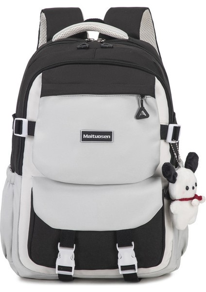 Ilkokul Öğrencileri, Ortaokul Öğrencileri ve Lise Öğrencileri Için Büyük Kapasiteli Kampüs Gündelik Düz Renk Basit Sırt Çantası (Yurt Dışından)