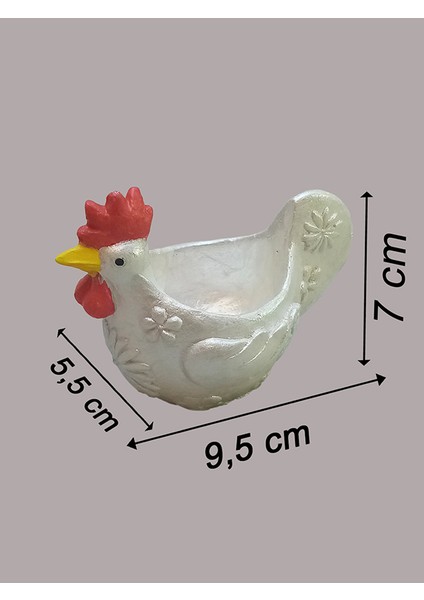 Horoz Yumurtalık Dekoratif Obje - 5 Adet