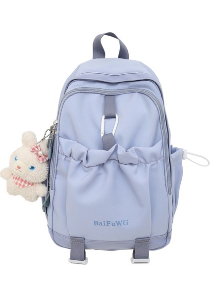 Öğrenci Okul Çantası Kadın Basit Ortaokul Öğrencisi Sırt Çantası Büyük Kapasiteli Sırt Çantası (Yurt Dışından)