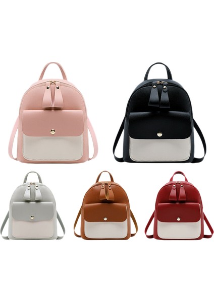 Kadın Kız Okul Çantası Pu Deri Sırt Çantası Mini Çanta Seyahat Çanta, Pembe (Yurt Dışından) fırsatları