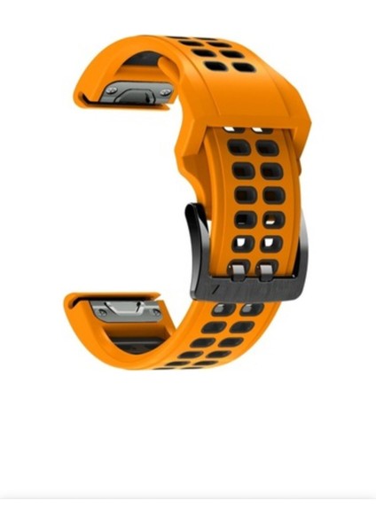 Garmin Quatix 5 (22MM) Çift Sıralı Silikon Saat Kordonu modelleri