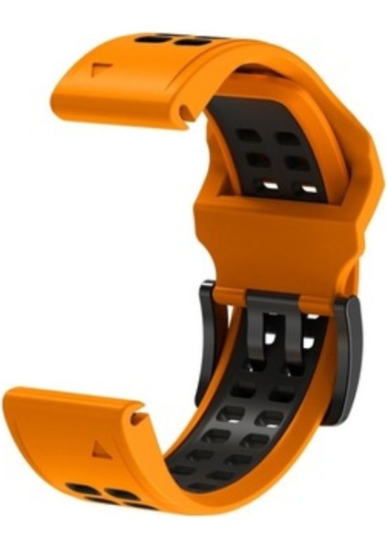 Garmin Quatix 5 (22MM) Çift Sıralı Silikon Saat Kordonu fırsatları