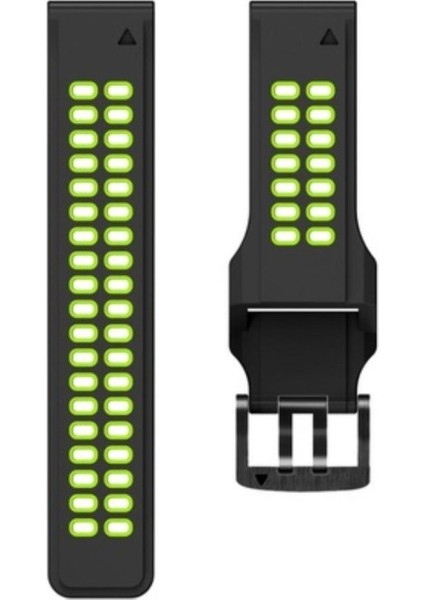 Garmin Quatix 5 (22MM) Çift Sıralı Silikon Saat Kordonu