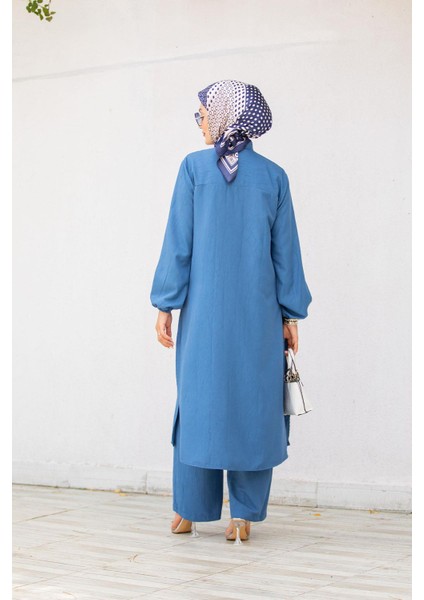 Krinkıl Dokulu Krep Takım-Mavi modelleri