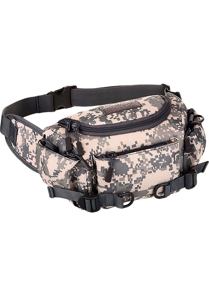 Erkekler Su Geçirmez Naylon Bel Fanny Paketi Çanta Kalça Serseri Kemer Vücut Messenger Omuz Spor Çanta Çanta (Yurt Dışından)