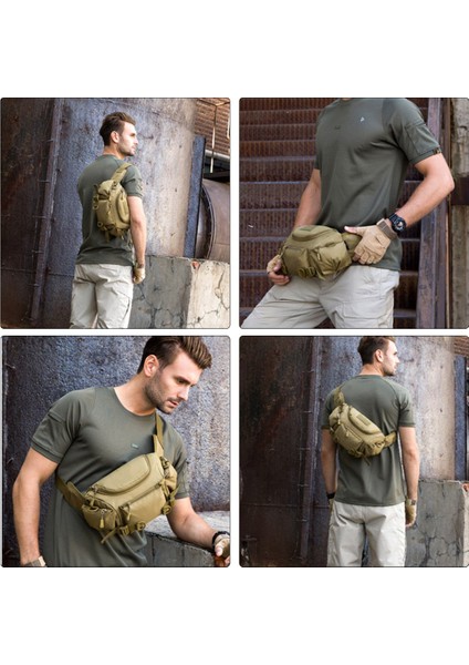 Erkekler Su Geçirmez Naylon Bel Fanny Paketi Çanta Kalça Serseri Kemer Vücut Messenger Omuz Spor Çanta Çanta (Yurt Dışından) fırsatları