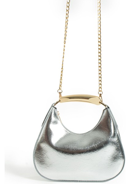Kadın Cherry Model Gold Detaylı Fermuarlı Uzun Askılı El ve Omuz Çantası