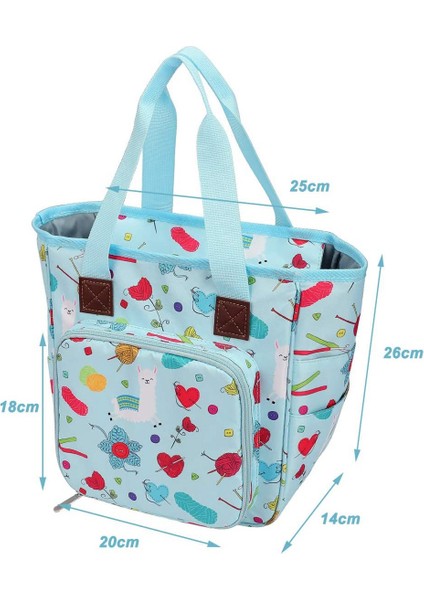 Örgü Tote Çanta, Cepli Proje Taşımaya Yönelik Iplik Saklama Çantası Tığ Kancaları, Iğneler ve Aksesuarlar (Yurt Dışından) fiyatları