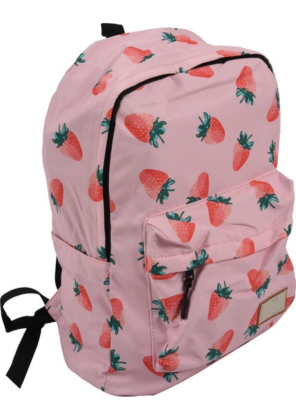 Kadın Su Geçirmez Sırt Çantaları Meyve Çilek Baskı Büyük Çanta Sırt Çantası Okul Sırt Çantası (Yurt Dışından)