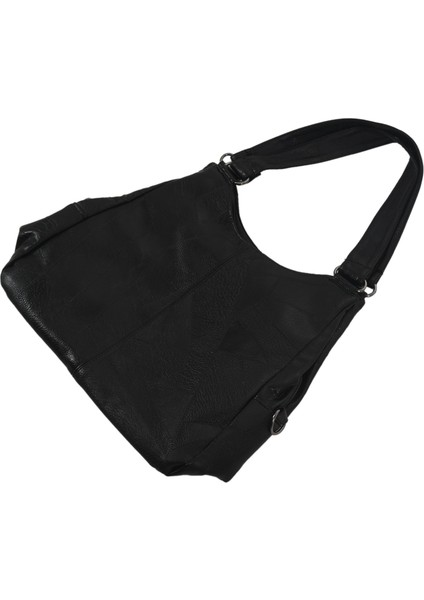 Gündelik Çanta Basit Kadın Omuz Çantası Retro Kadın Düz Renk Siyah (Yurt Dışından) modelleri