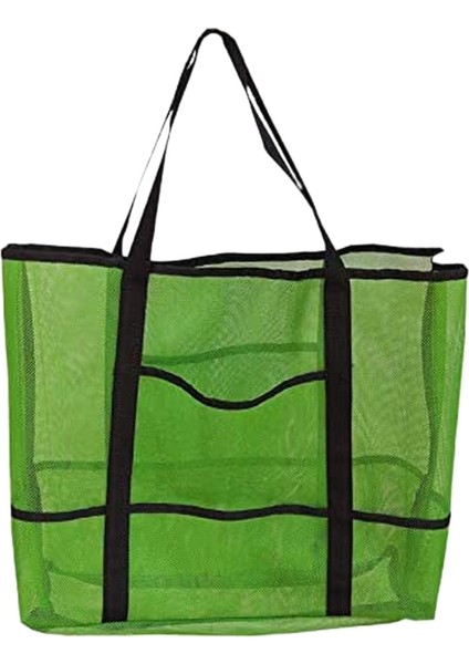 Saklama Çantası Yıkama Spor Çanta Büyük Kapasiteli Örgü Plaj Katlanabilir Omuz (Yurt Dışından)