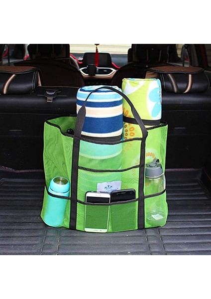 Saklama Çantası Yıkama Spor Çanta Büyük Kapasiteli Örgü Plaj Katlanabilir Omuz (Yurt Dışından) fiyatları