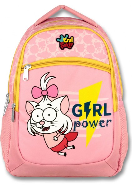 Kral Şakir Girl Power Ilkokul Sırt Çantası ve Beslenme Çantası Seti - Kız Çocuk