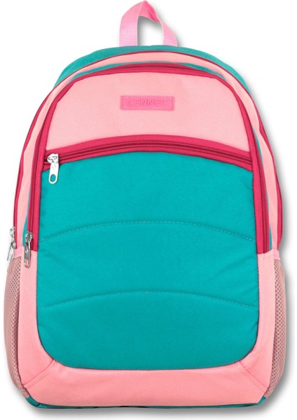 Cennec Ortaokul Kolej Lise ve Günlük Sırt Çantası - Yeşil-Pembe - Kız fiyatları