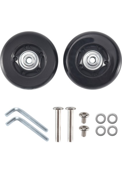 2 Takım Bagaj Bavul Yedek Tekerlekler Akslar Kauçuk Deluxe Onarım Od 64MM Yeni (Yurt Dışından) fiyatları