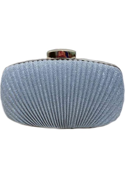 Moda Kadın Dantelli Debriyaj Gece Çantası Bayanlar Parti Düğün Gelin Cüzdan Günü Makyaj Çantaları Crossbody Çanta (Gümüş) (Yurt Dışından)