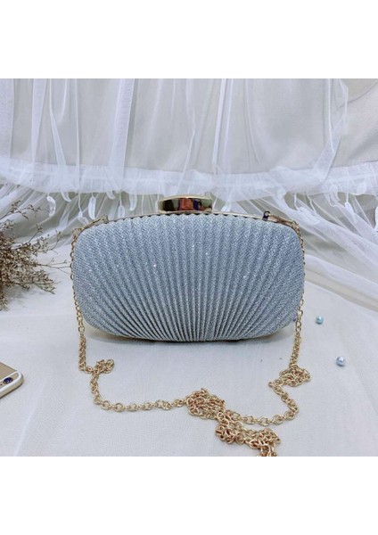 Moda Kadın Dantelli Debriyaj Gece Çantası Bayanlar Parti Düğün Gelin Cüzdan Günü Makyaj Çantaları Crossbody Çanta (Gümüş) (Yurt Dışından) fiyatları