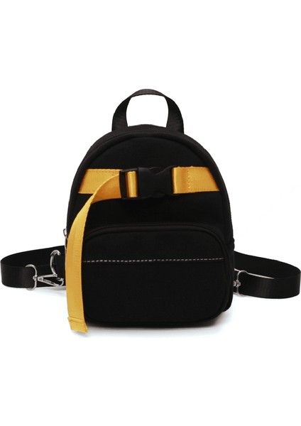 Omuz Çantaları Joker Mini Sırt Çantaları Öğrenci Crossbody Siyah (Yurt Dışından)