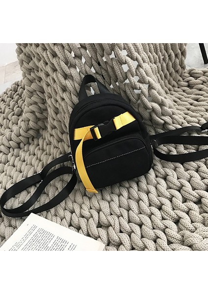 Omuz Çantaları Joker Mini Sırt Çantaları Öğrenci Crossbody Siyah (Yurt Dışından) fiyatları