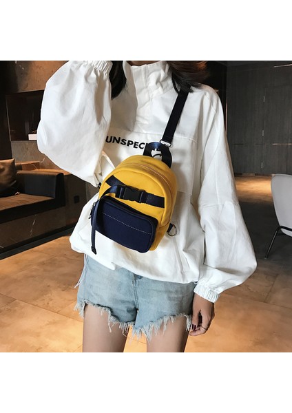 Omuz Çantaları Joker Mini Sırt Çantaları Öğrenci Crossbody Siyah (Yurt Dışından) modelleri