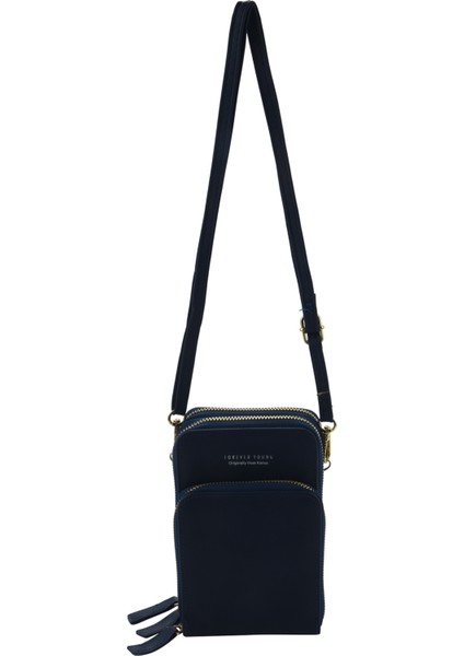 Renkli Cep Telefonu Çanta Moda Günlük Kullanım Kart Sahibinin Küçük Yaz Omuz Kadınlar Için Lacivert (Yurt Dışından)