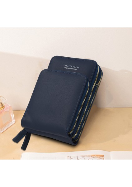 Renkli Cep Telefonu Çanta Moda Günlük Kullanım Kart Sahibinin Küçük Yaz Omuz Kadınlar Için Lacivert (Yurt Dışından) modelleri