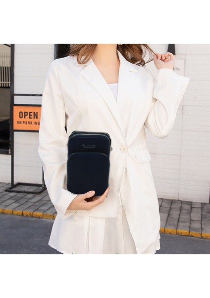 Renkli Cep Telefonu Çanta Moda Günlük Kullanım Kart Sahibinin Küçük Yaz Omuz Kadınlar Için Lacivert (Yurt Dışından) fırsatları