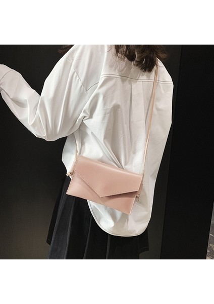 Moda Bayan Zarf Çanta Debriyaj Katı Omuz Bayanlar Basit Çok Fonksiyonlu Akşam Pembe (Yurt Dışından) modelleri