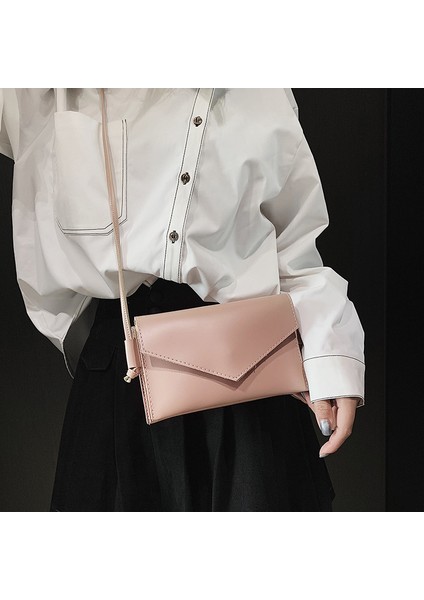 Moda Bayan Zarf Çanta Debriyaj Katı Omuz Bayanlar Basit Çok Fonksiyonlu Akşam Pembe (Yurt Dışından) fırsatları